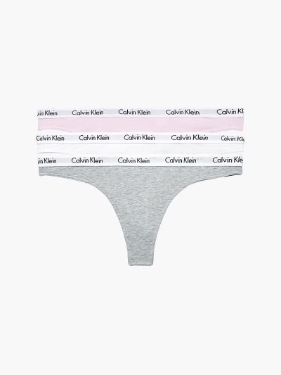 Calvin Klein Underwear HU791716 | Calvin Klein Carousel Női Tanga Fehér / Szürke